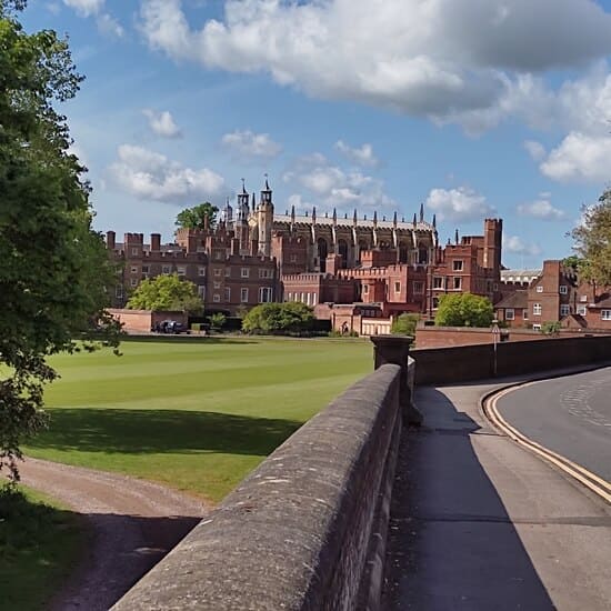 Eton College, easily reached by train from London