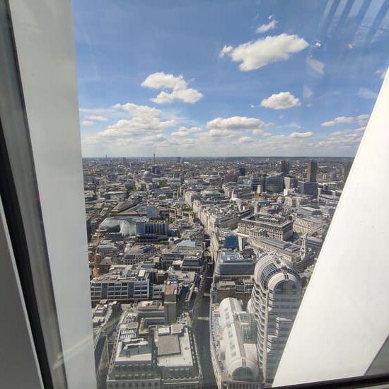 View of London from above