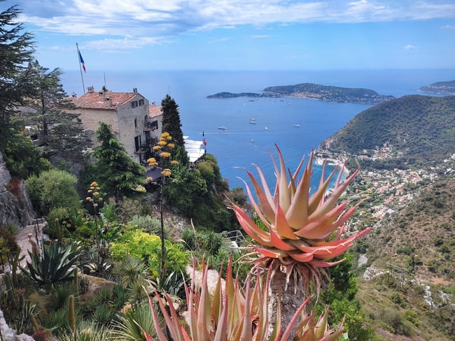 Botanical Garden in Èze with view of Cap Ferrat