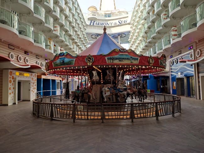 Carousel on Boardwalk of Harmony of the Seas
