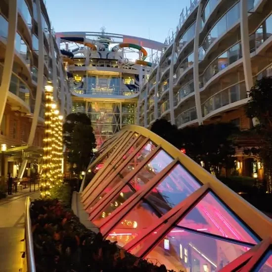 Central Park Area on Harmony of the Seas in the evening
