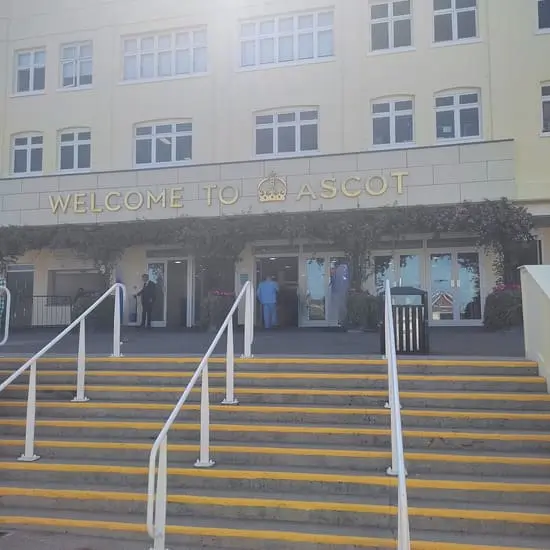 Building with Welcome to Ascot written on it