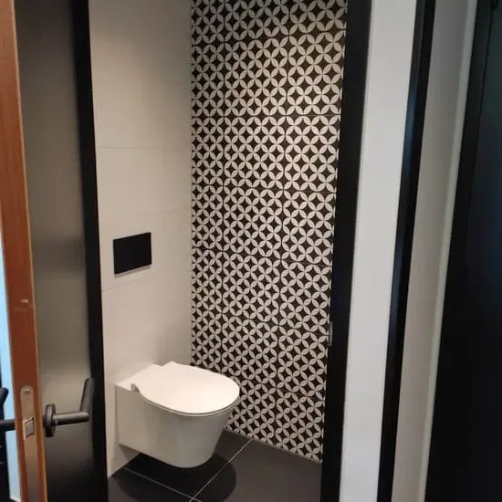 Very small room with toilet