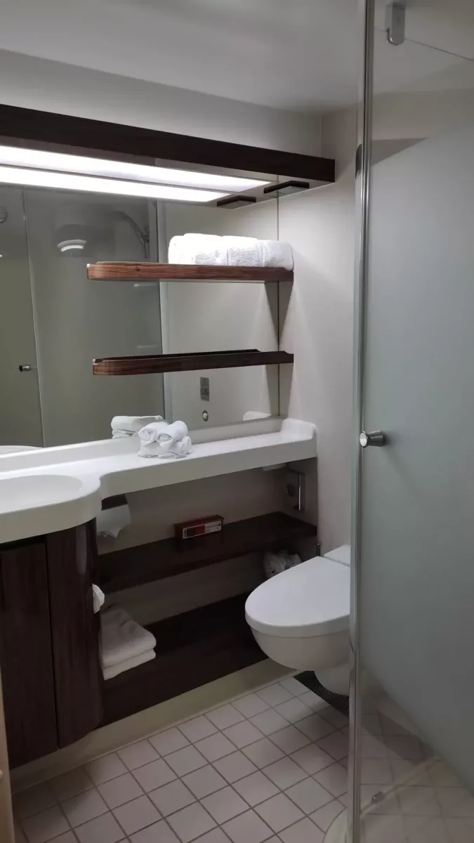 Bathroom of Cabin 5834 on Norwegian Getaway