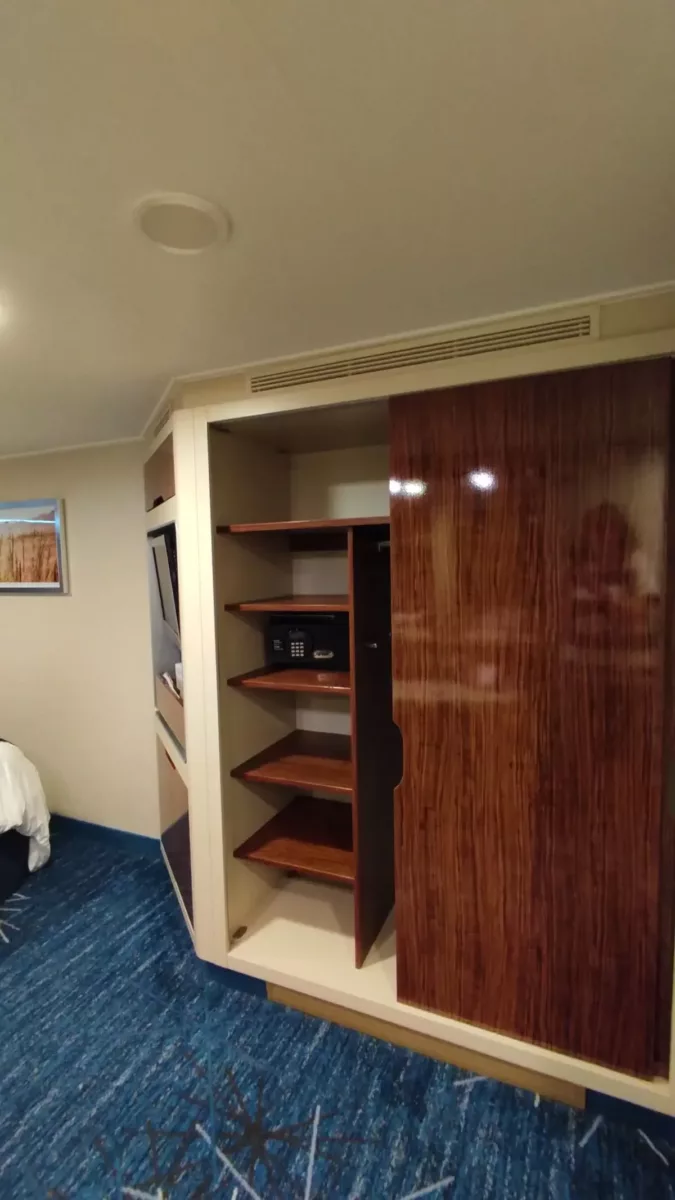 Closet in Stateroom 5834 on Norwegian Getaway