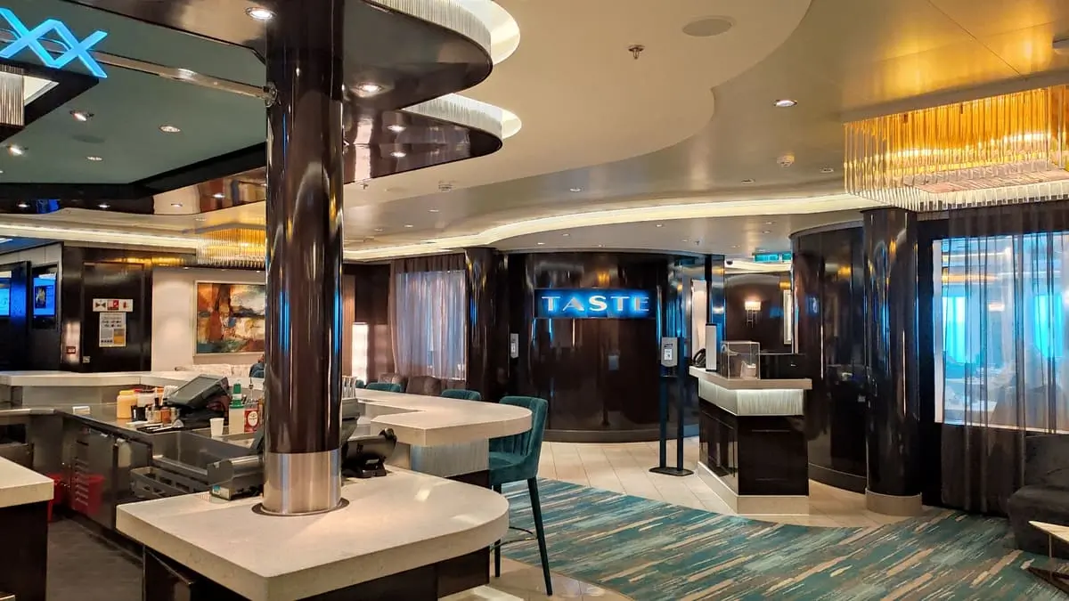 Entrance to Taste restaurant on Norwegian Getaway