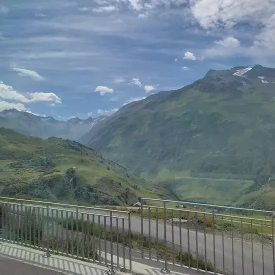 Green mountains in Switzerland