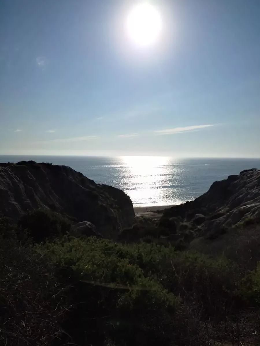 Pacific ocean at sunset. It gets dark surprisingly early in Southern California.