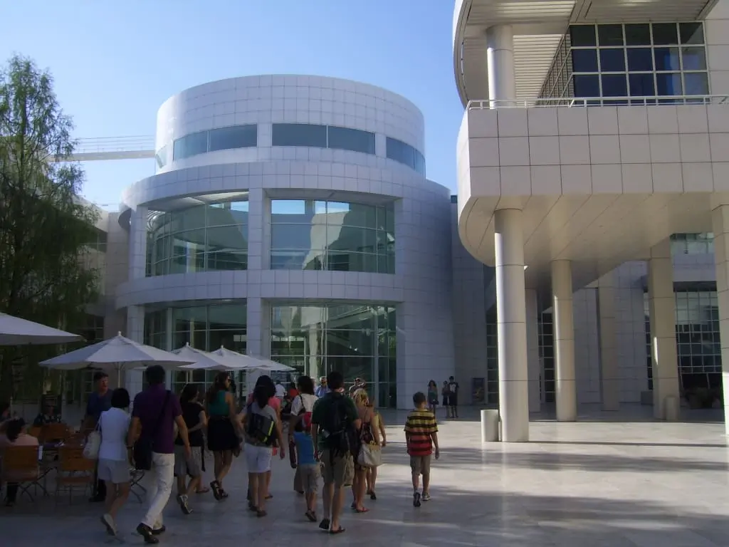 The architecture adds to the appeal of the free Getty Center in Los Angeles