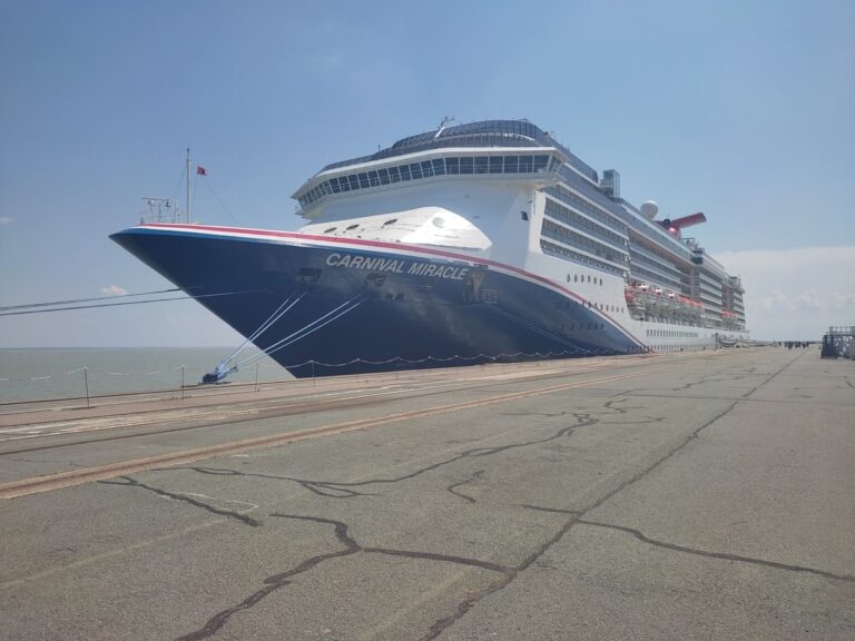 Carnival Miracle docked in Verdon, France