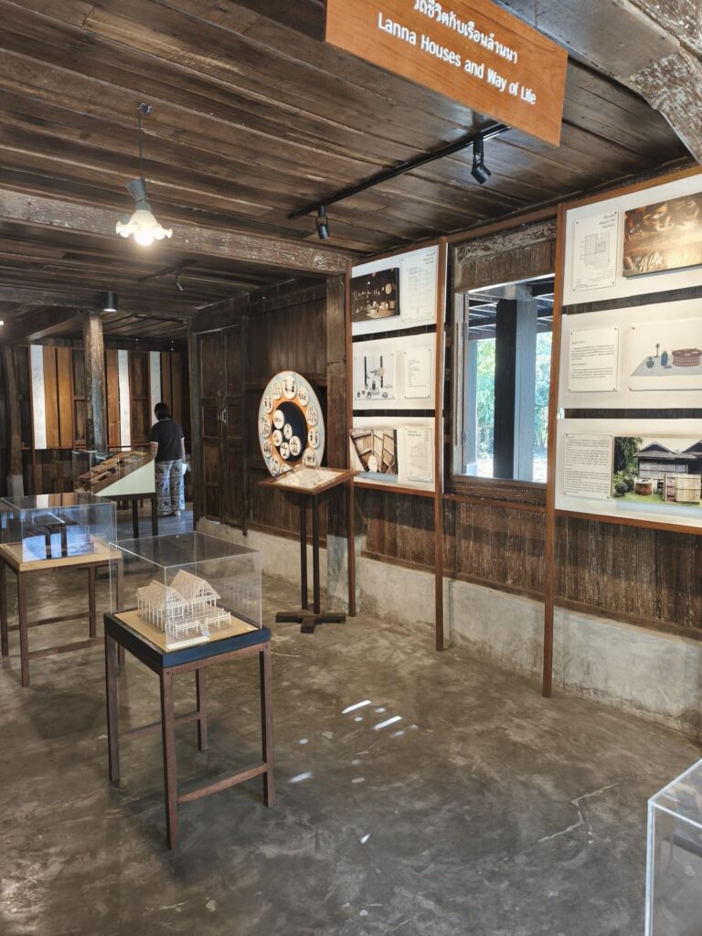 Building Interior with exhibits about Lanna life