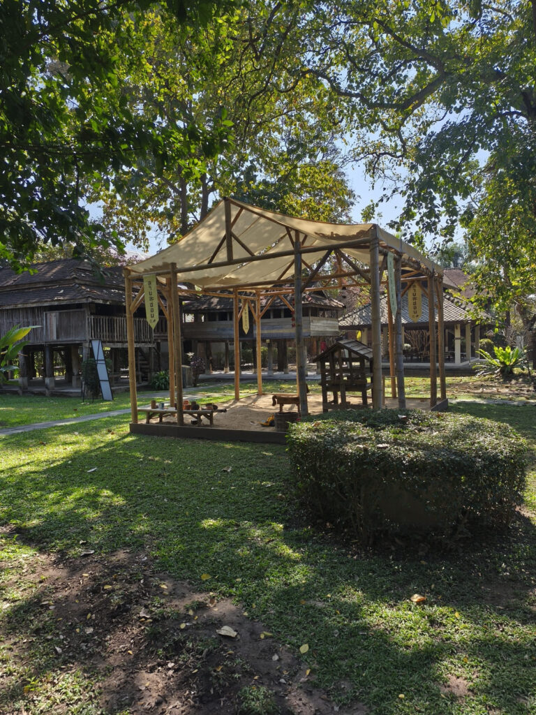 Play area with sandbox at museum