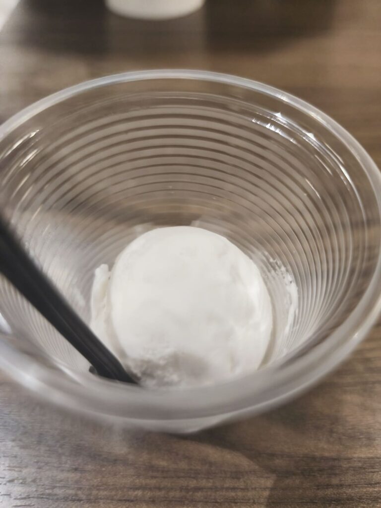 Scoop of Coconut ice cream