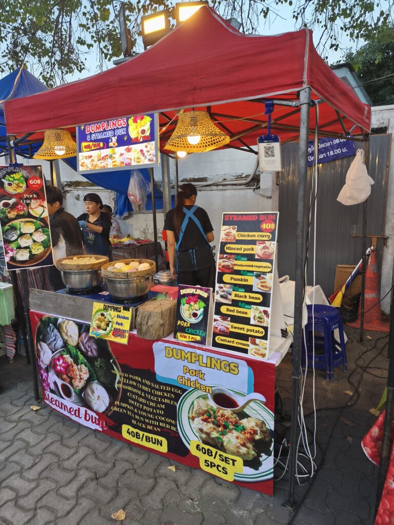 Stall selling steamed buns