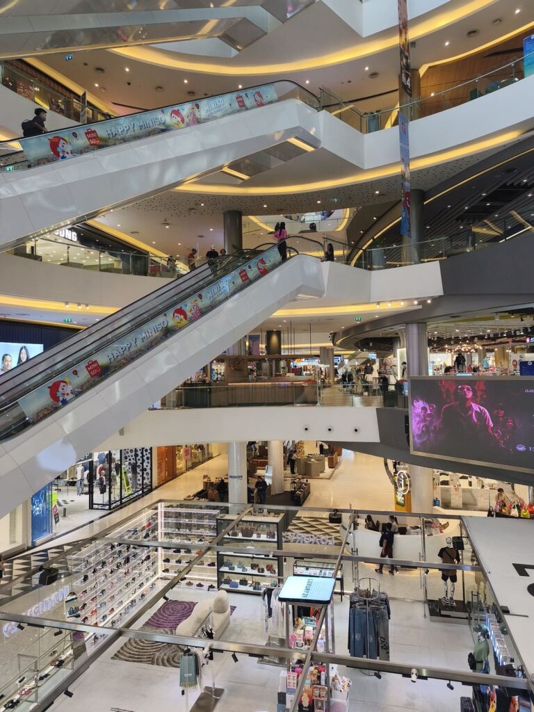 Escalators in Maya Mall, Chiang Mai