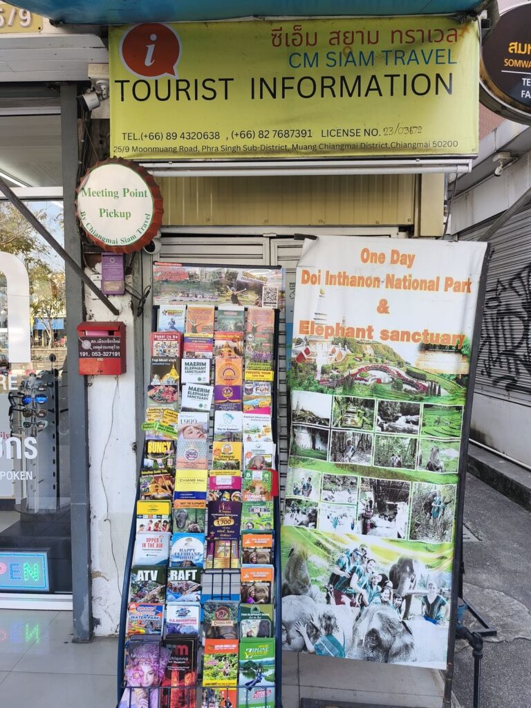 Meeting Point with sign on street