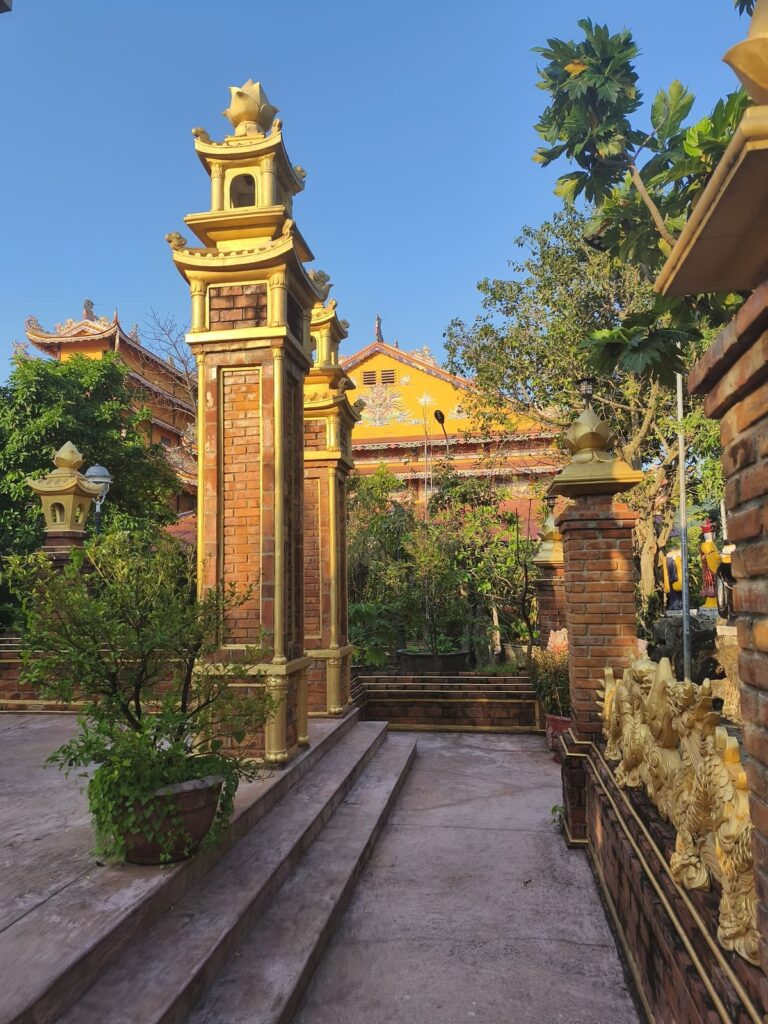 Temple area in afternoon light