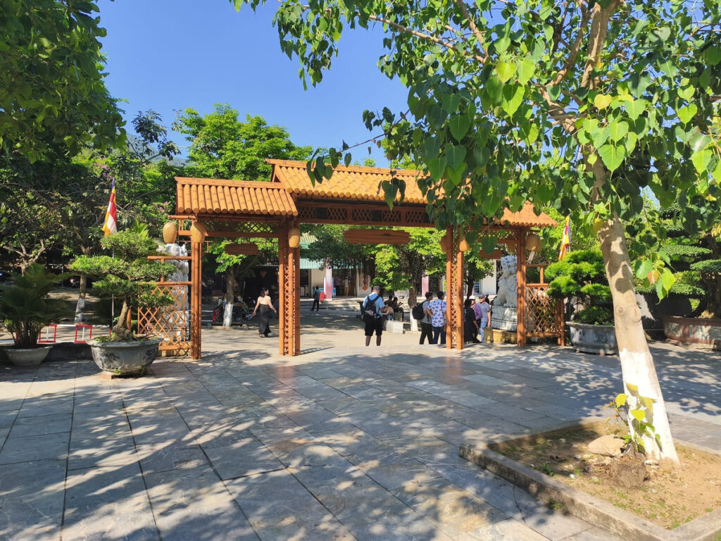 Gate back to parking lot