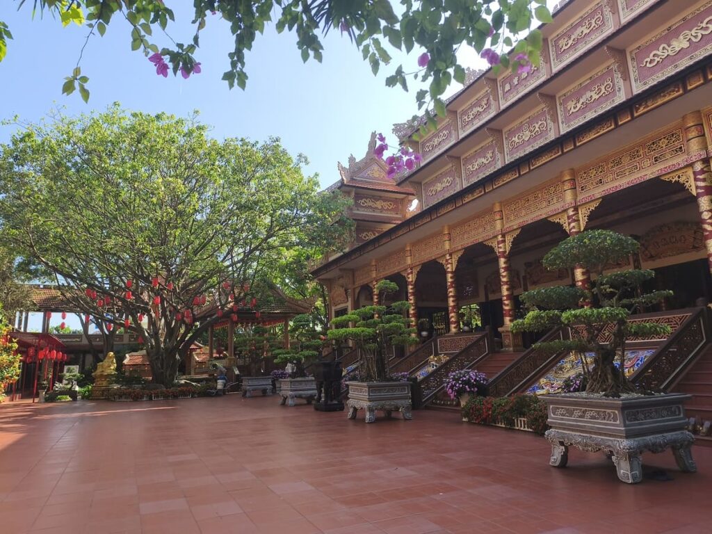 Plaza with main temple