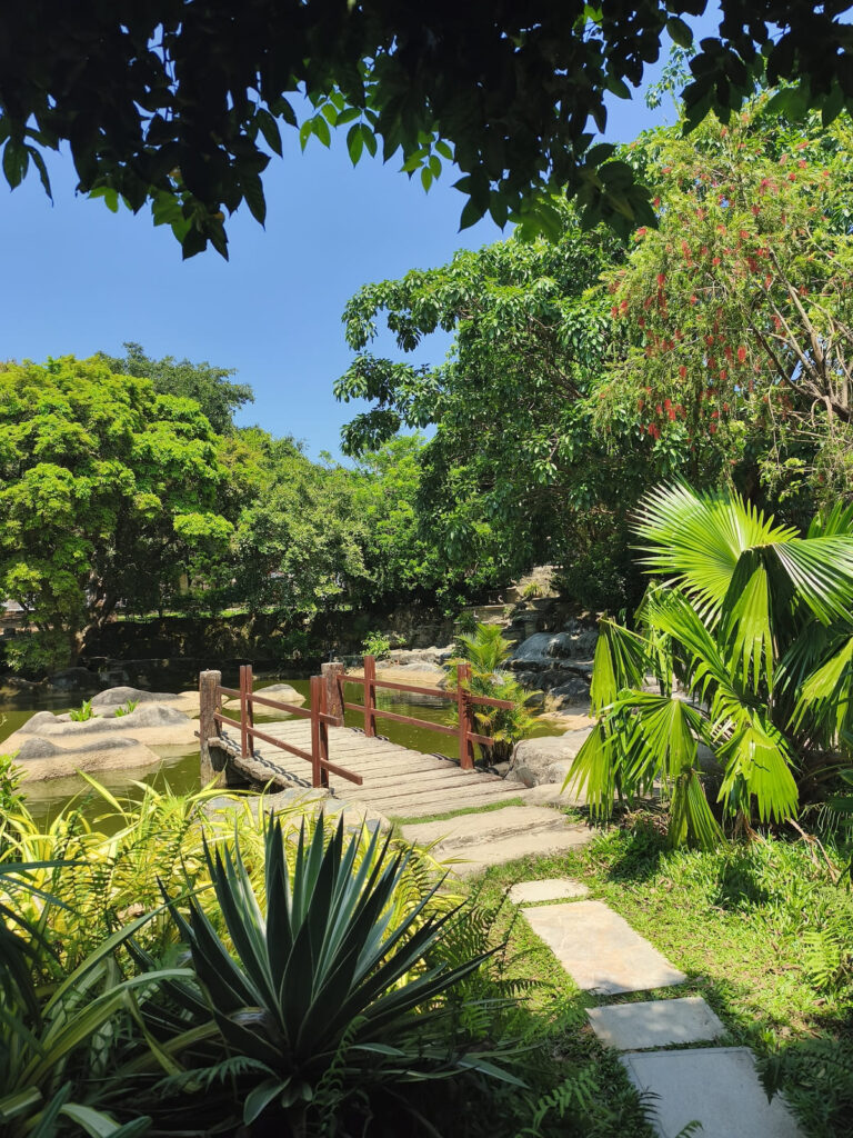 Garden with trees at Lingh Ung