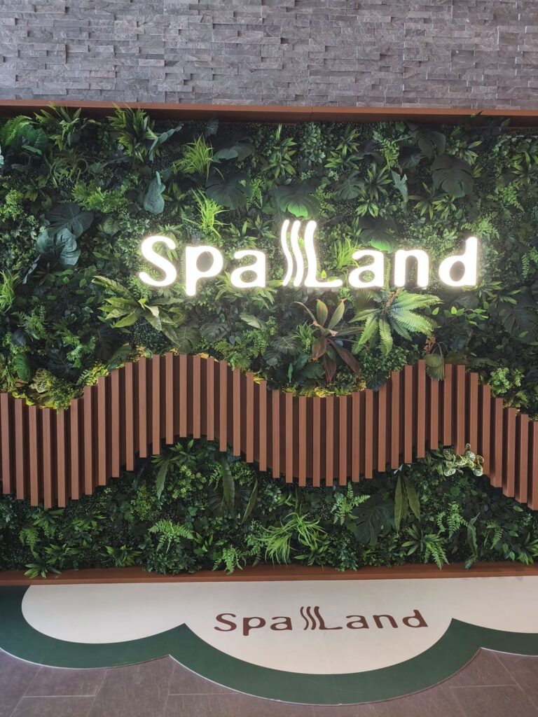 Sign for SpaLand
