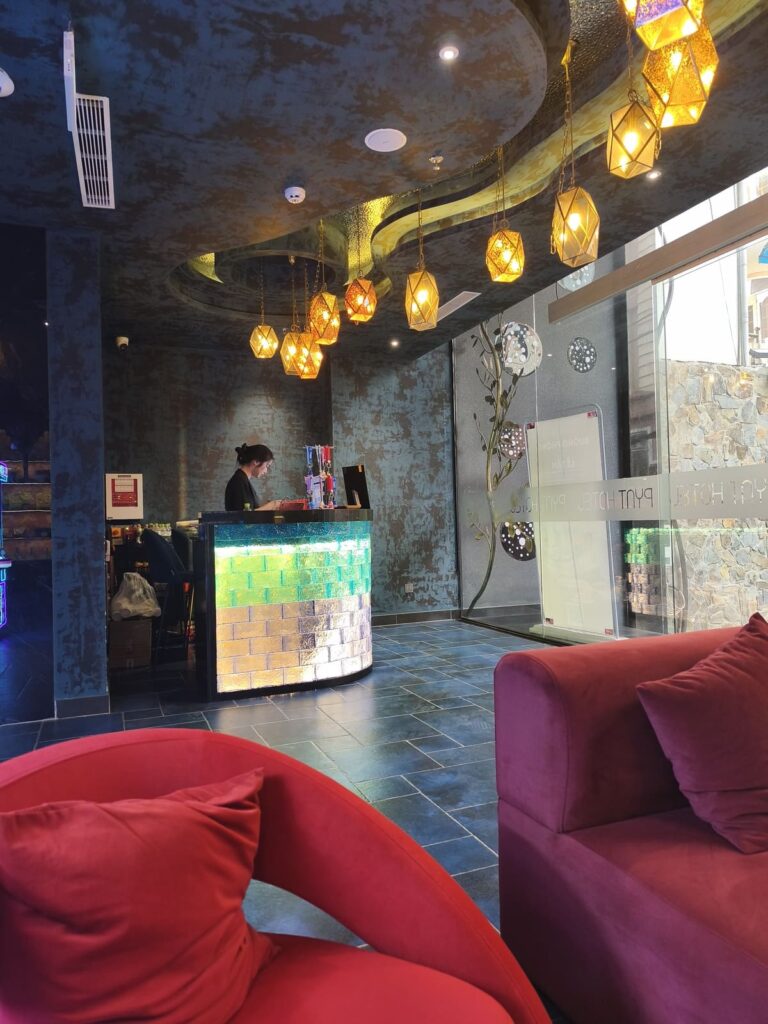 Reception of hotel