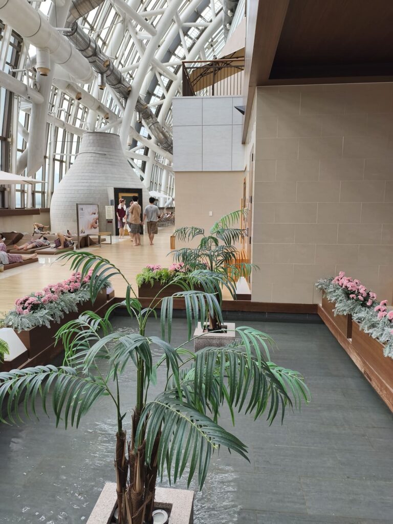 Airy interior of Centum City Spa