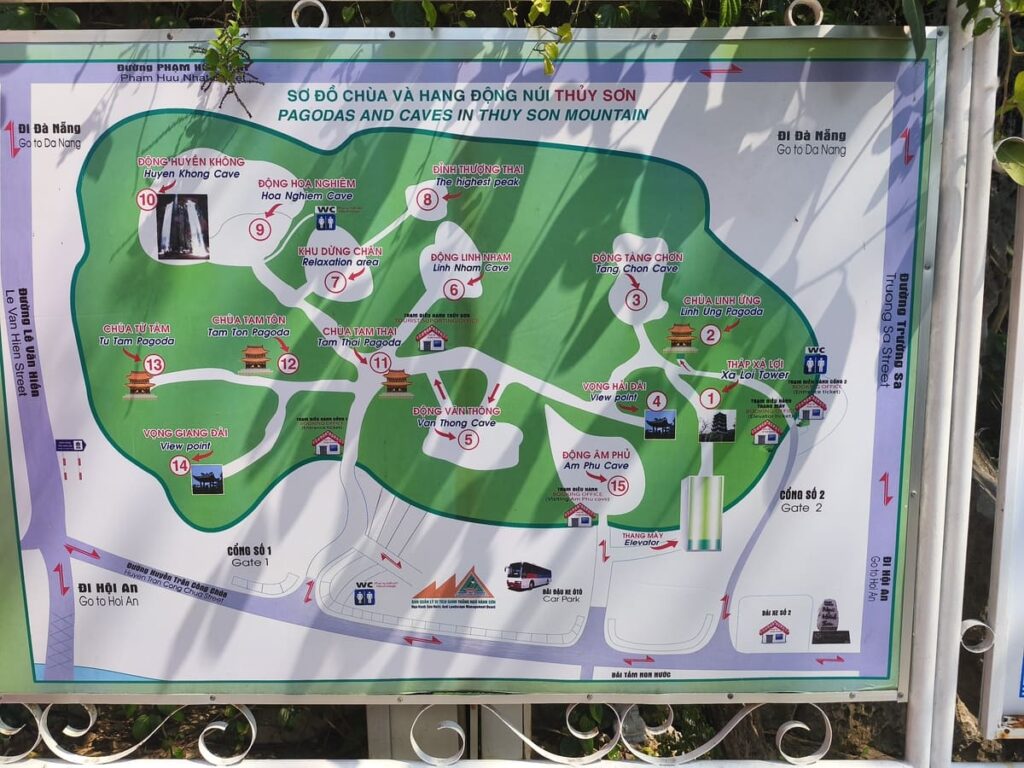 Map of Marble Mountain