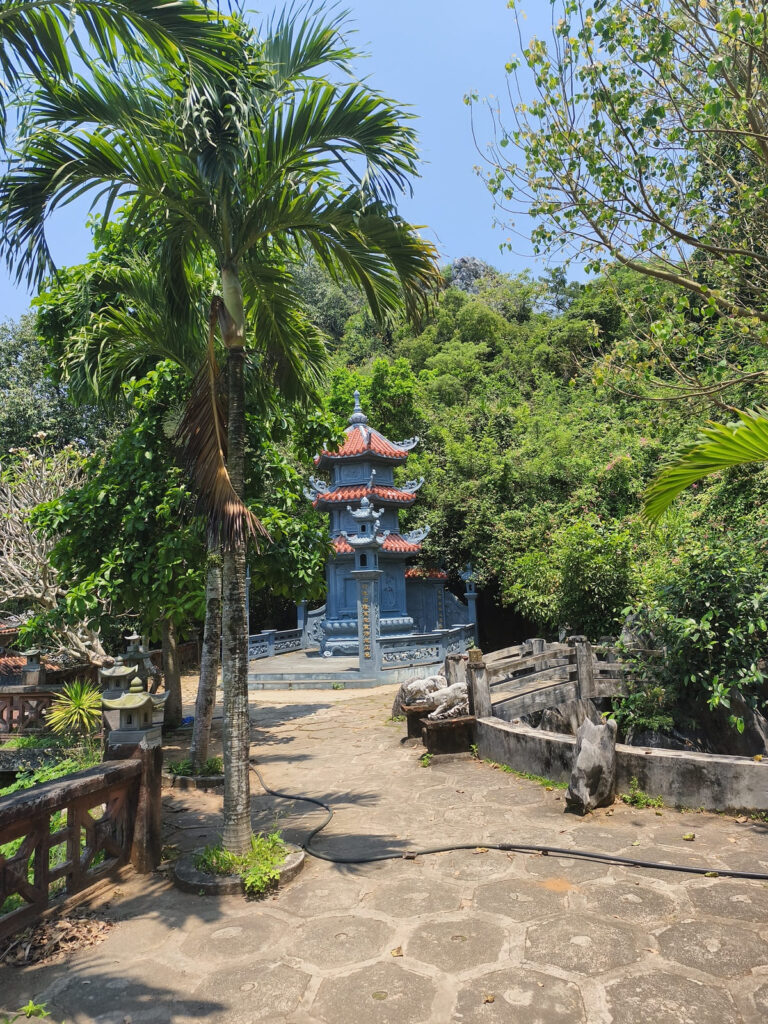 Small blue tower on Marble Mountain