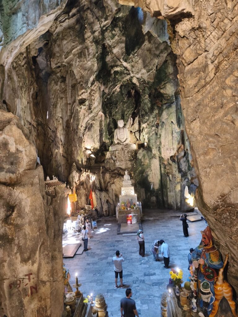 Large cave with high ceiling