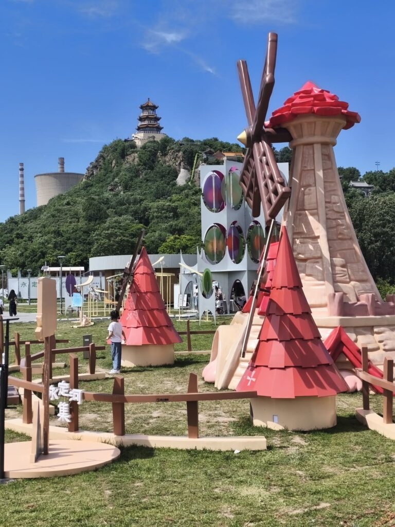 Campground with playground