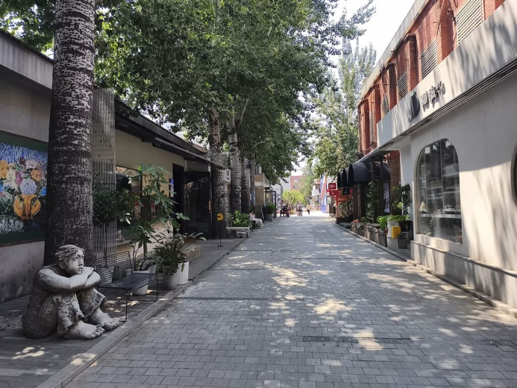 798 Art Zone in Beijing with modern art