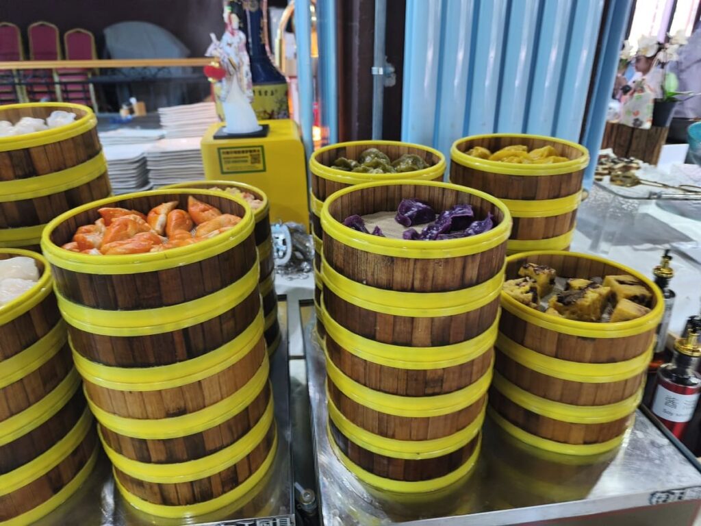 Various dumplings at MuBus buffet