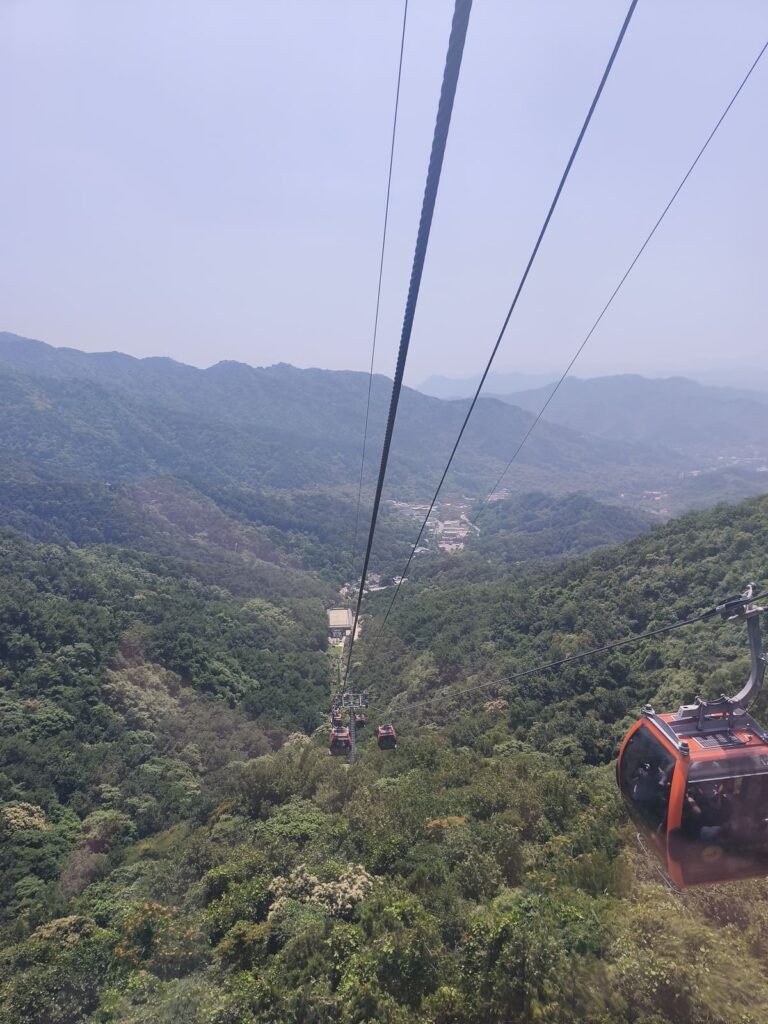 Gondola ride up to Great Wall