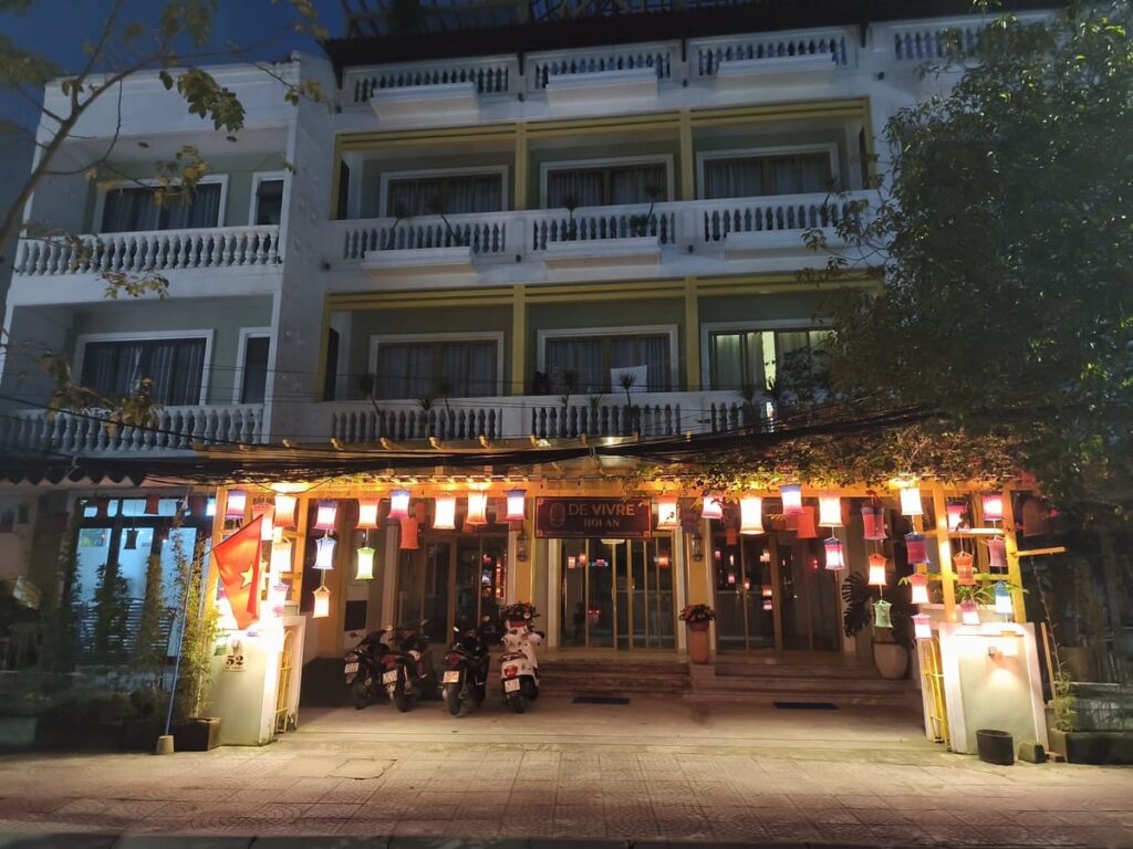 De Vivre Hotel Hoi An in the dark