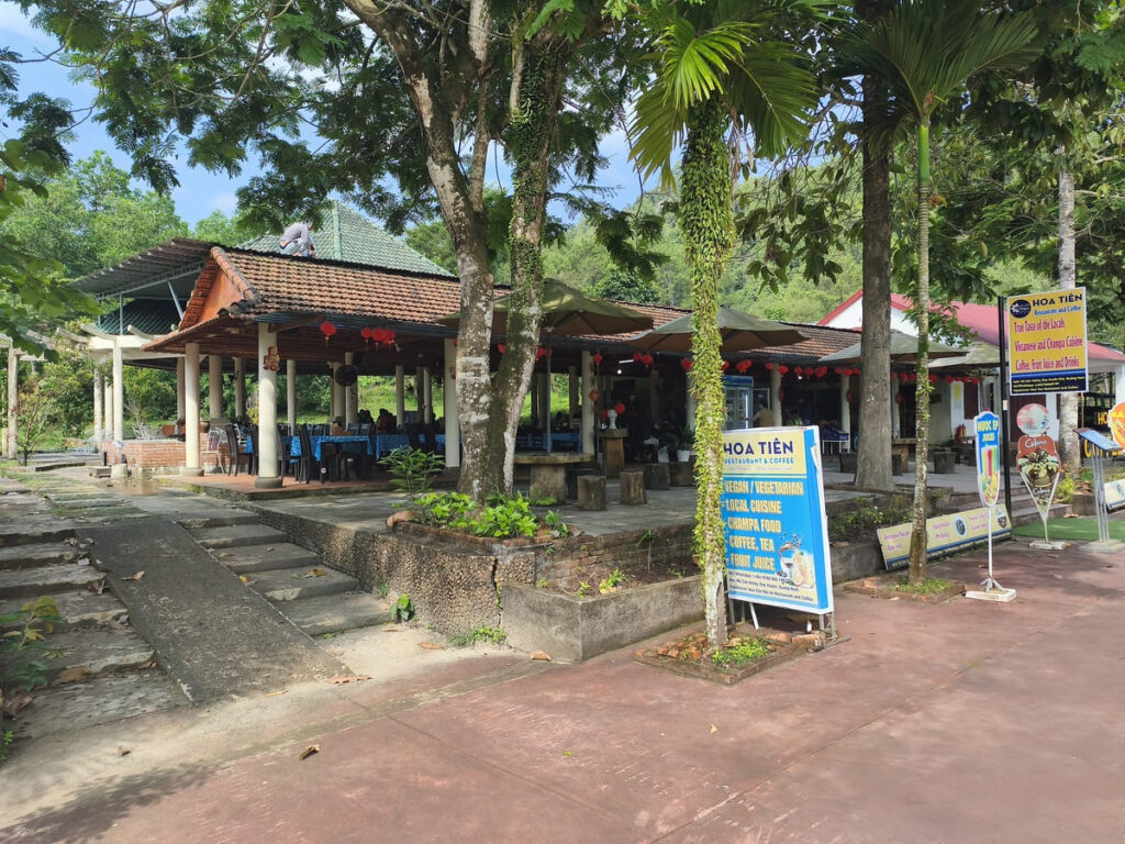 Small open air restaurant at My Son Sanctuary