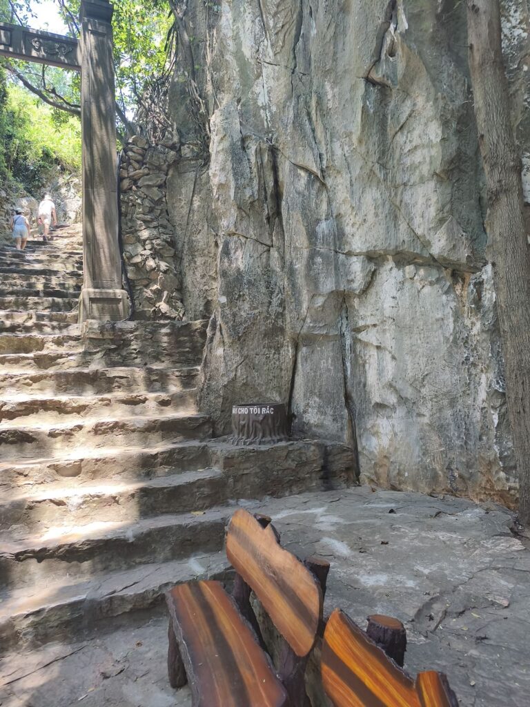 Stone steps at Marble Mountain