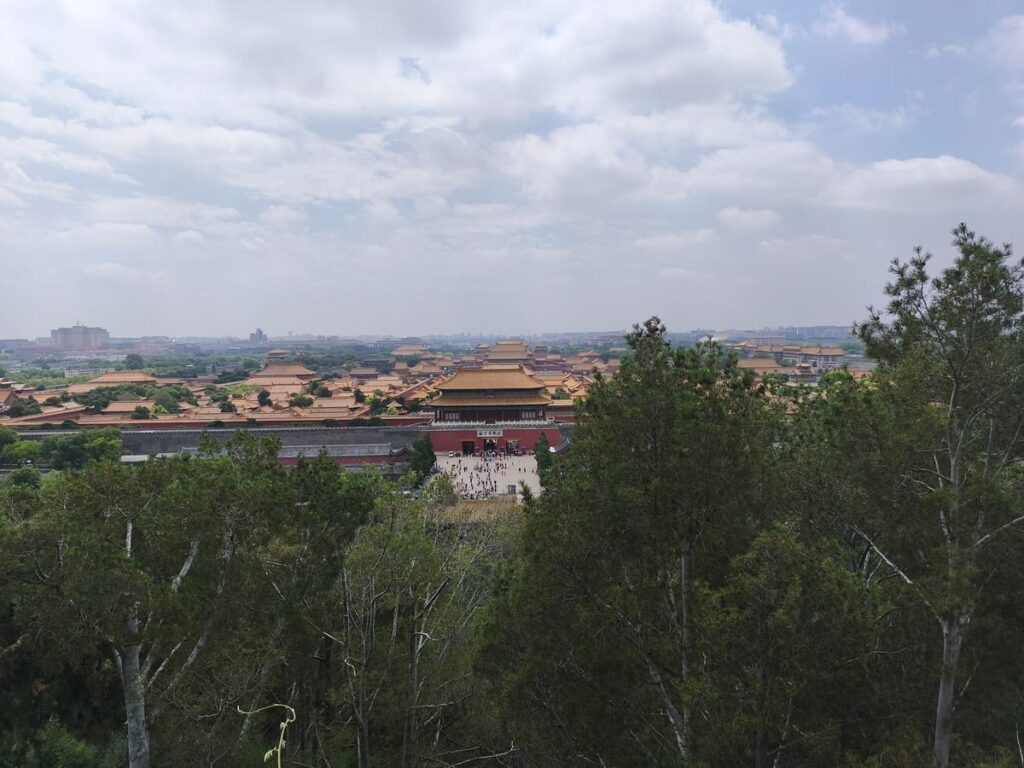 View of Forbidden City from Jingshan Park