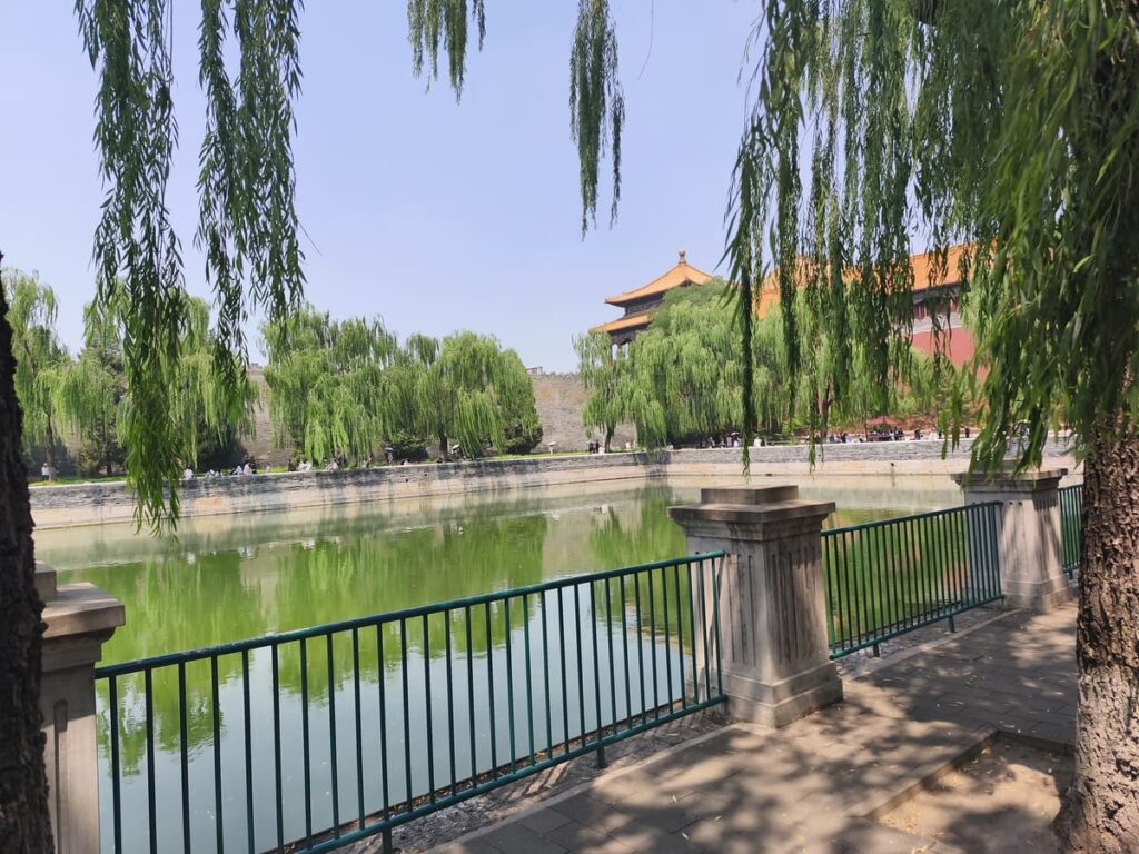 View of palace walls from Zhongshan Park