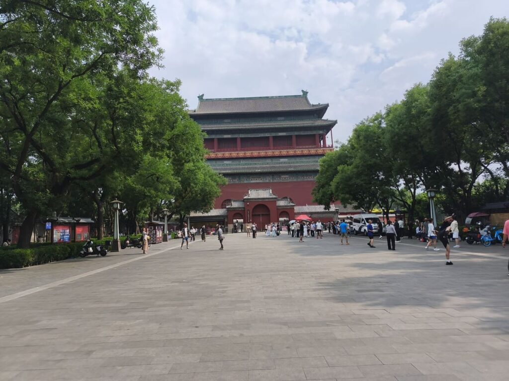 Red Drum Tower in Beijing