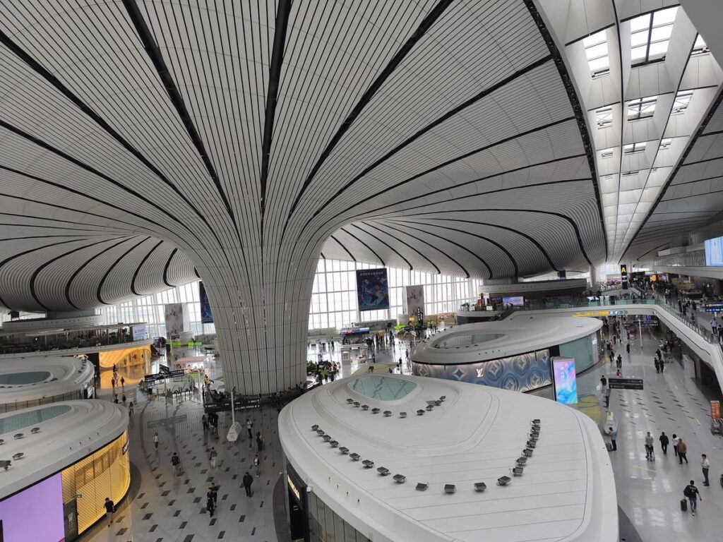 Main terminal at Daxing airport Beijing