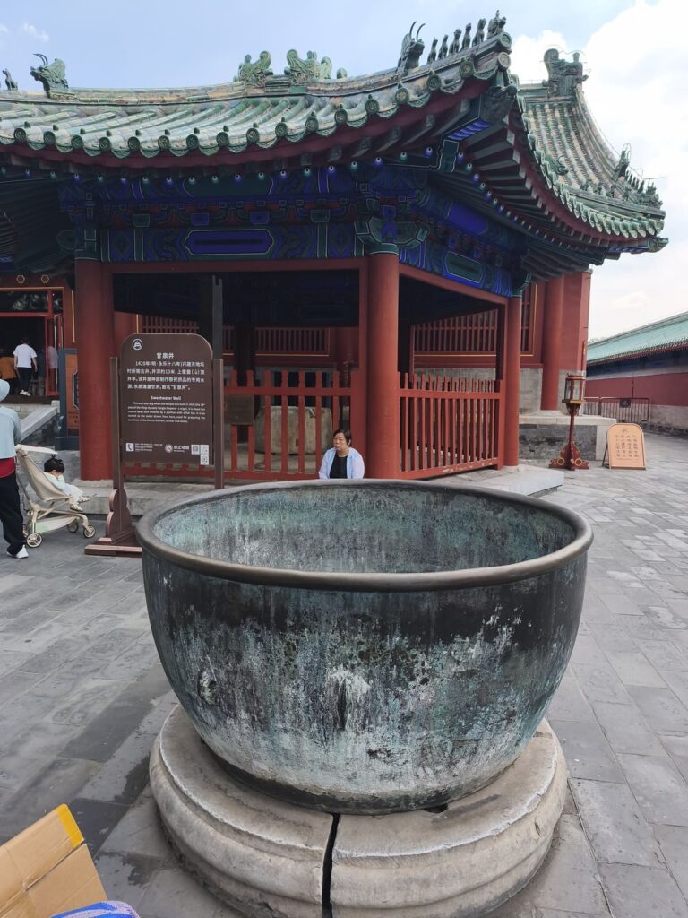 Kitchen courtyard with large bowl