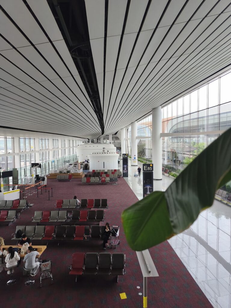 Waiting area at gate at Beijing Daxing airport