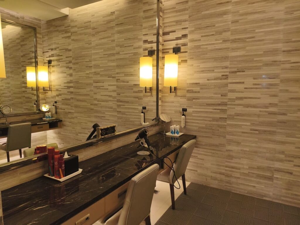 Changing area for pool/fitness center at China Mall Summit Wing