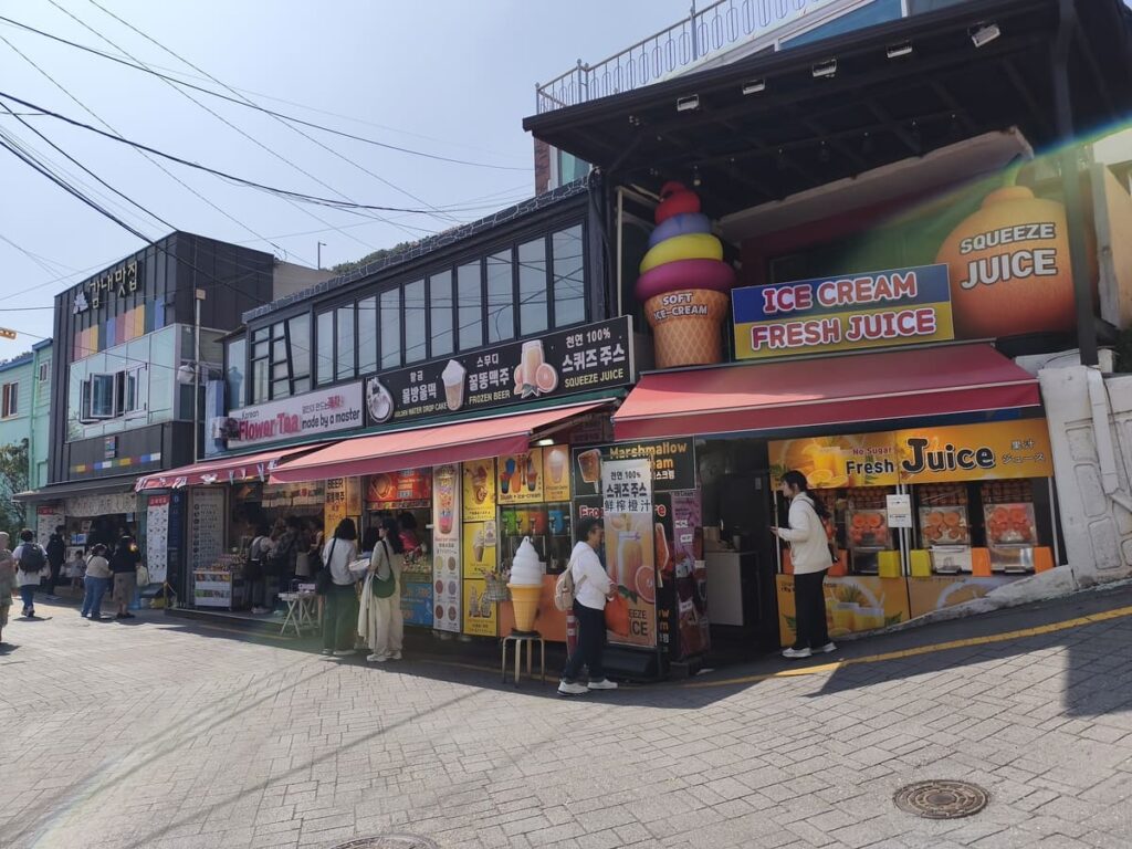 Food stalls at Gamcheon Culture Village