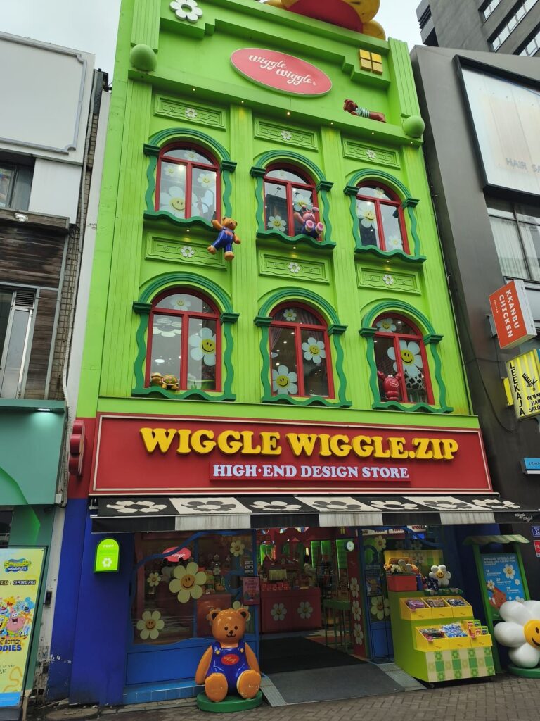 Colorful store in Myeongdong